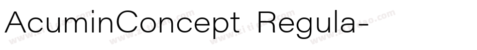 AcuminConcept Regula字体转换